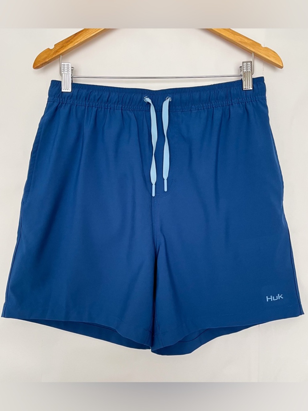 Huk Pursuit Volley Swim Short Trunk Quick Dry Stretchy Mens Size Medium Blue